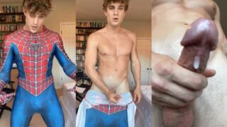 Jackson Skate Jerks Off With A Fleshjack While In A Spiderman Costume