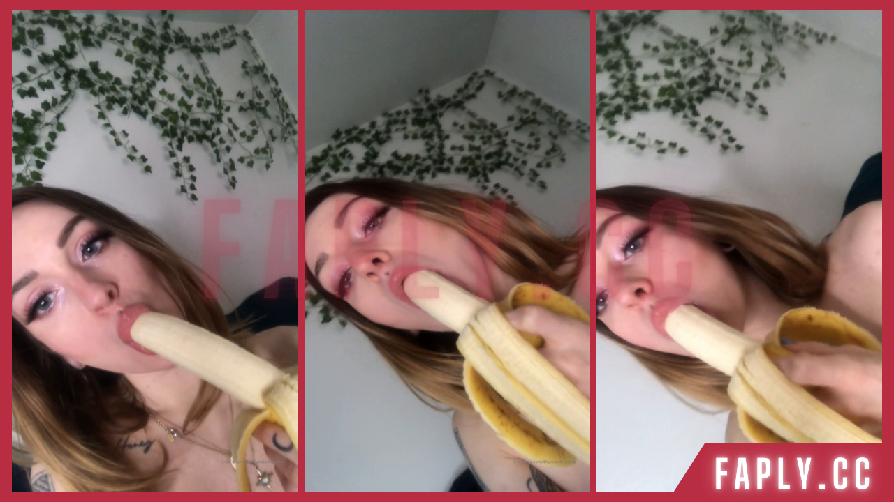 thumbelinavina banana blowjob