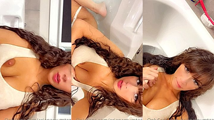 Ariana Mumtaz bathtub wet tease video leaked