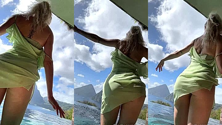 hot blonde elf Ari Baby upskirt view video leaked